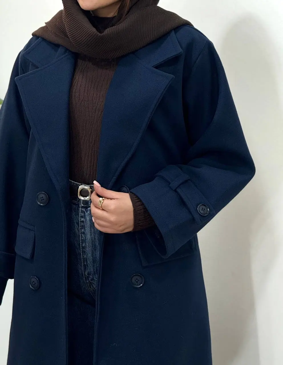 پالتو فوتر بلند آستردار سایدا